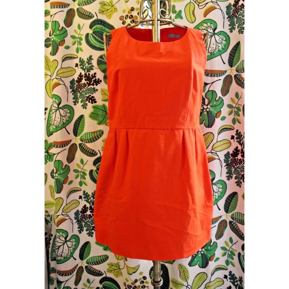 COS Orange Sheath Cotton Dress
